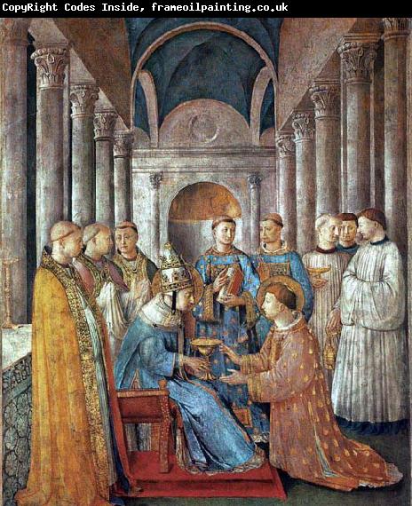 Fra Angelico St Sixtus Ordains St Lawrence